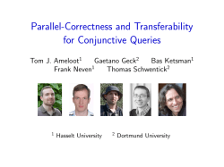 Parallel-Correctness and Transferability for
