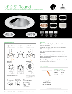 id&reg; 2.5" Round - Focal Point Lights