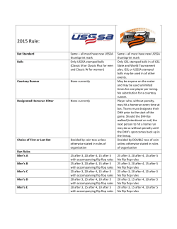 GSL vs USSSA Rule Differences