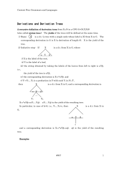 Formal Grammars and Languages