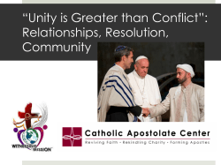 Unity is Greater than Conflict