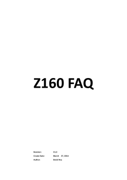 Z160_FAQ V1.0 20140327