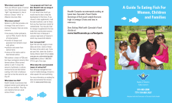A Guide To Eating Fish For Women, Children and Families