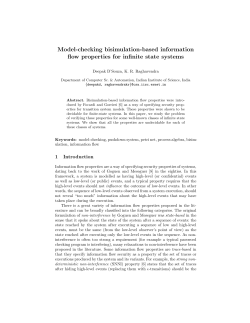 Model-checking bisimulation-based information flow properties for