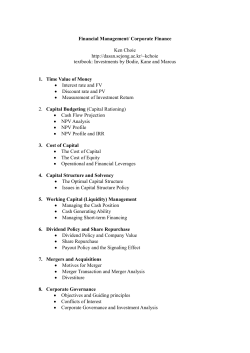 Financial Management/ Corporate Finance Ken Choie http://dasan