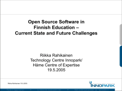 OSS in Finnish Education
