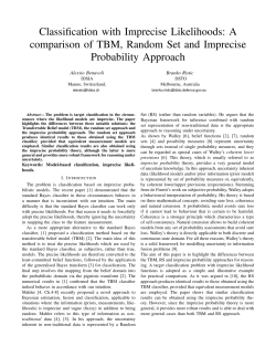 Classification with Imprecise Likelihoods: A comparison of