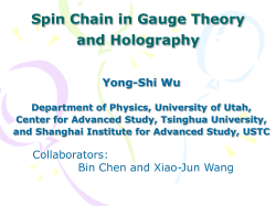 Spin Chain in Gauge Theory and Holography Yong