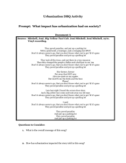 Urbanization DBQ Activity Prompt