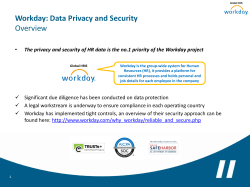 Global HRIS Workday - data access use cases