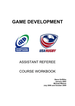 Assistant Referee Course Workbook version 1.0