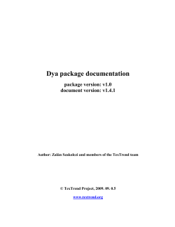 Dynnet package documentation