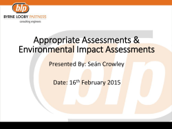 Environmental Impact Assessment