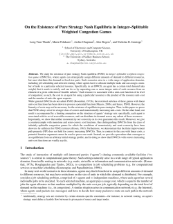 On the Existence of Pure Strategy Nash Equilibria in Integer