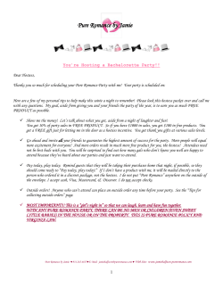 2 weeks before your party