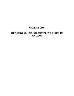 case study hedging maize import price risks in malawi