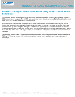 LI-6251 CO2 Analyzer Cannot Communicate Using an RS