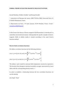 FORMAL THEORY OF ELECTRO