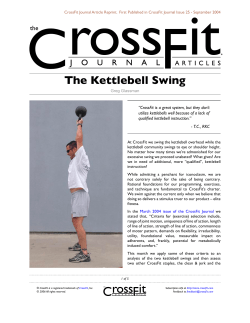 The Kettlebell Swing