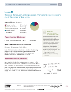 Grade 1 Mathematics Module 3, Topic D, Lesson 11