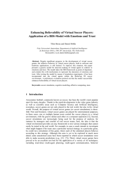 Enhancing Believability of Virtual Soccer Players