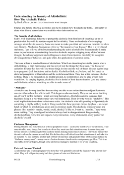Understanding the Insanity of Alcoholism: How