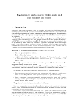 Equivalence problems for finite-state and one