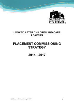 placement commissioning strategy 2014 - 2017