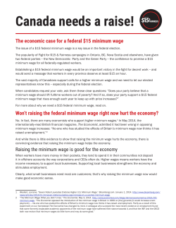 Canada needs a raise!