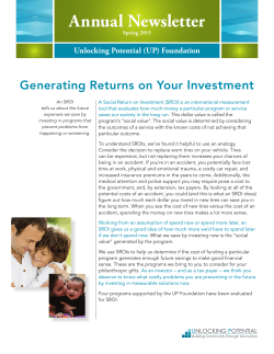 Understanding Social Return on Investment 2015
