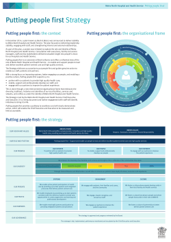 Putting people first Strategy | Metro North Hospital and Health Service
