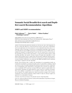 Semantic Social Breadth-first search and Depth- first search