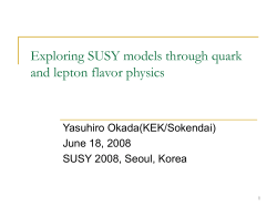 Exploring SUSY models through quark and lepton flavor