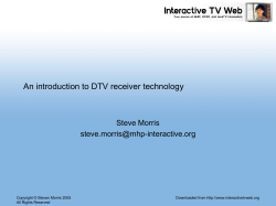 DTV receiver technology &ndash; an introduction - Interactive-TV-Web