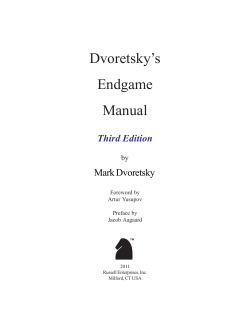 Dvoretsky`s Endgame Manual