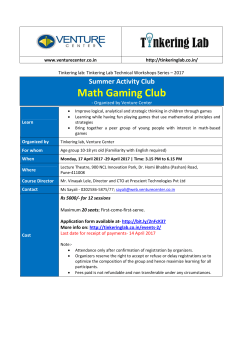 Math Gaming Club