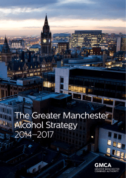 The Greater Manchester Alcohol Strategy 2014–2017