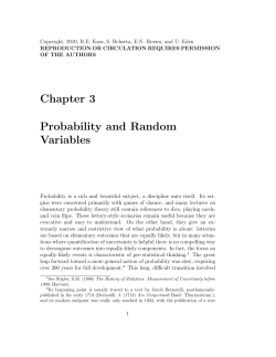Chapter 3 Probability and Random Variables - Full