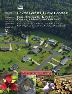 Private Forests, Public Benefits
