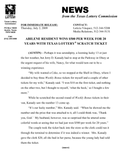abilene resident wins $500 per week for 20 years with texas lottery