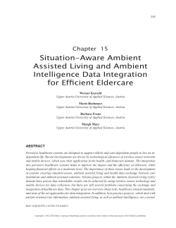 Situation-Aware Ambient Assisted Living and Ambient Intelligence