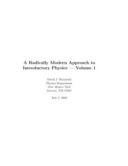 A Radically Modern Approach to Introductory Physics