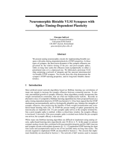 Neuromorphic Bisable VLSI Synapses with Spike