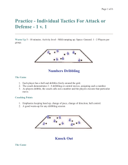 Individual Tactics For Attack or Defense
