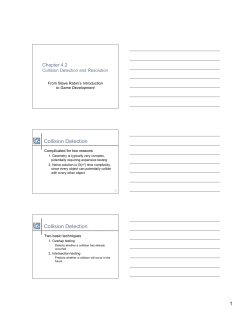 4.2 Collision Detection