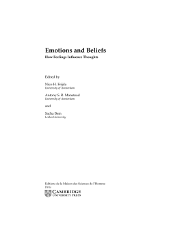Emotions and Beliefs - Assets
