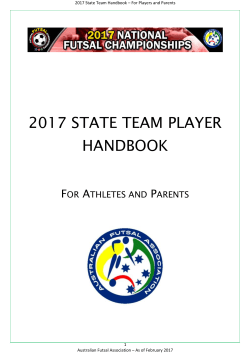 2017 state team player handbook