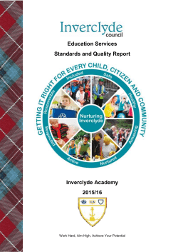 Education Services Standards and Quality Report Inverclyde