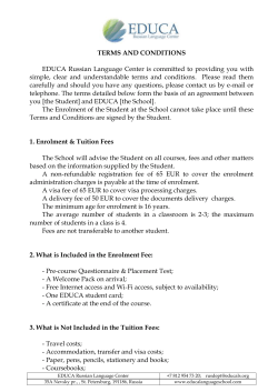 terms and conditions - EDUCA Russian Language School