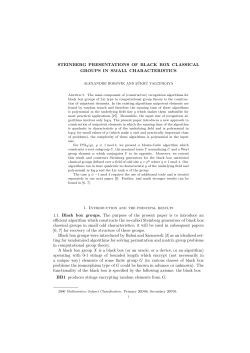 STEINBERG PRESENTATIONS OF BLACK BOX CLASSICAL